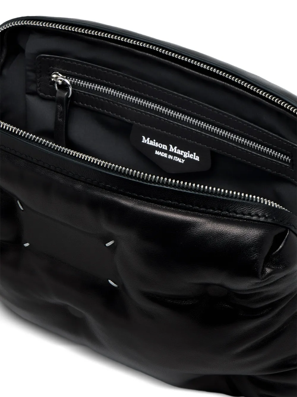 Maison Margiela グラムスラム レザーカメラバッグ | ブラック