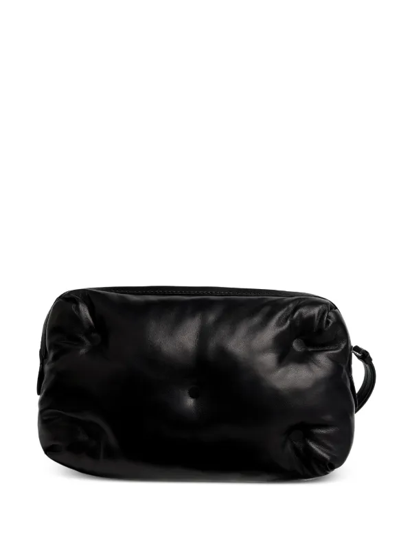 Maison Margiela Glam Slam Leather Clutch Bag | Black | FARFETCH