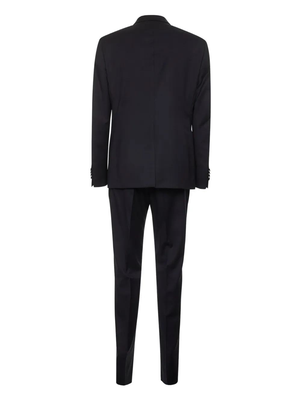 Tagliatore satin-peak lapels suit - Blauw