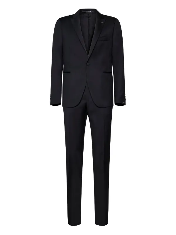 Tagliatore Vesuvio Single-breasted Suit in Black