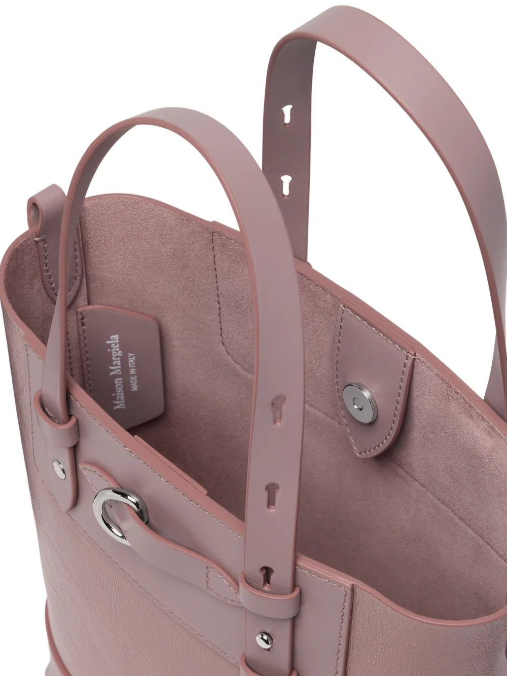 Maison Margiela four-stitch leather shoulder bag Roze
