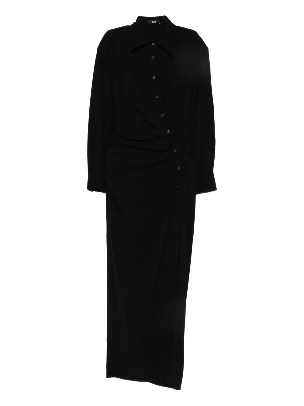 Eleh vestido con botones | negro | Image 1