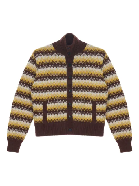 Auralee 提花高领开衫