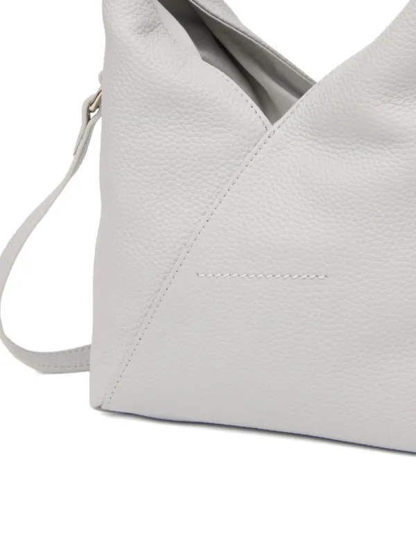 MM6 Maison Margiela single-stitch Logo Small Tote Bag | Grey