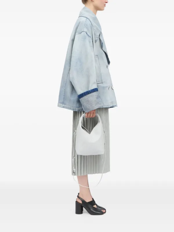 MM6 Maison Margiela Leather Tote Bag | Grey | FARFETCH