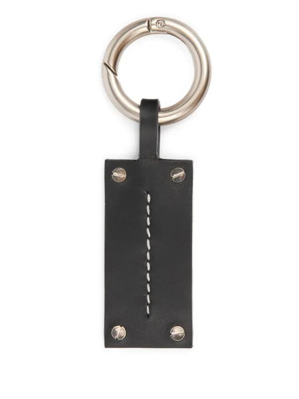 MM6 Maison Margiela stitched-leather Key Ring | Silver | FARFETCH ID