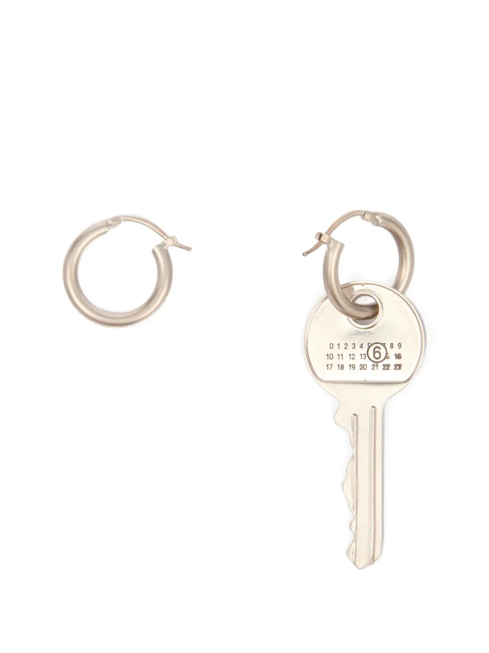 MM6 Maison Margiela key earrings - Silver