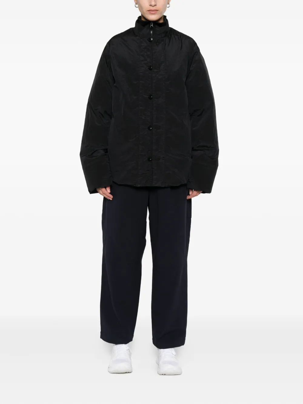 Snow Peak Buttoned Jacket In Black