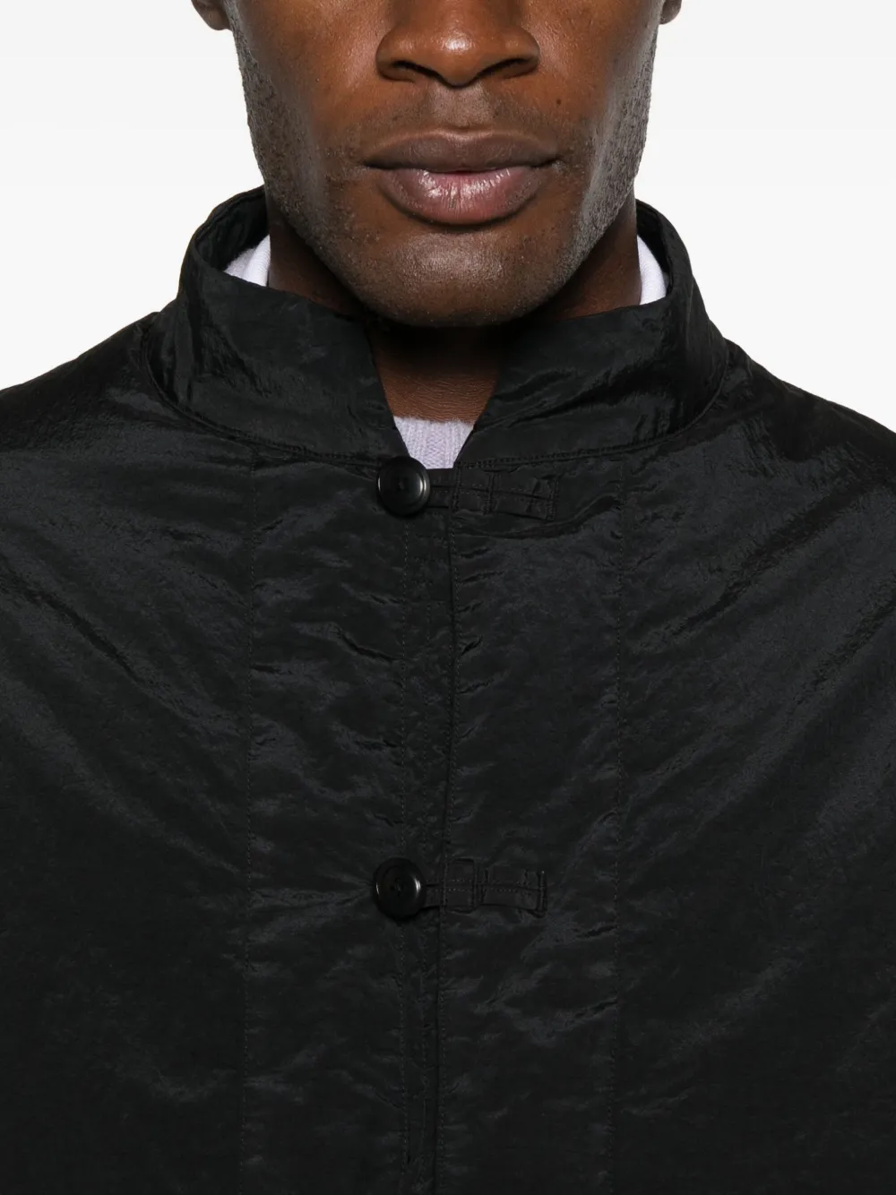 Snow Peak Buttoned Jacket In Black
