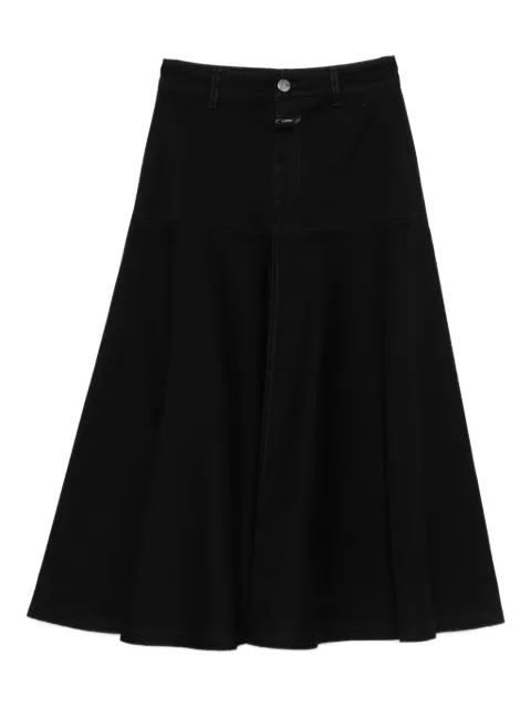 Closed A-line midi skirt