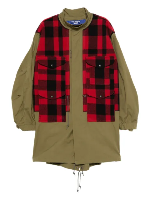 Junya Watanabe MAN check-pattern coat 