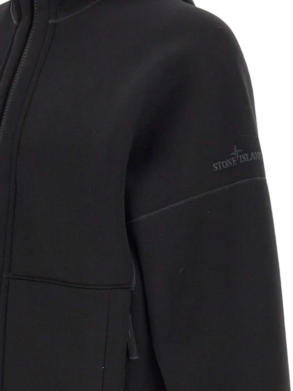 Stone Island zip-up Hoodie | Black | FARFETCH