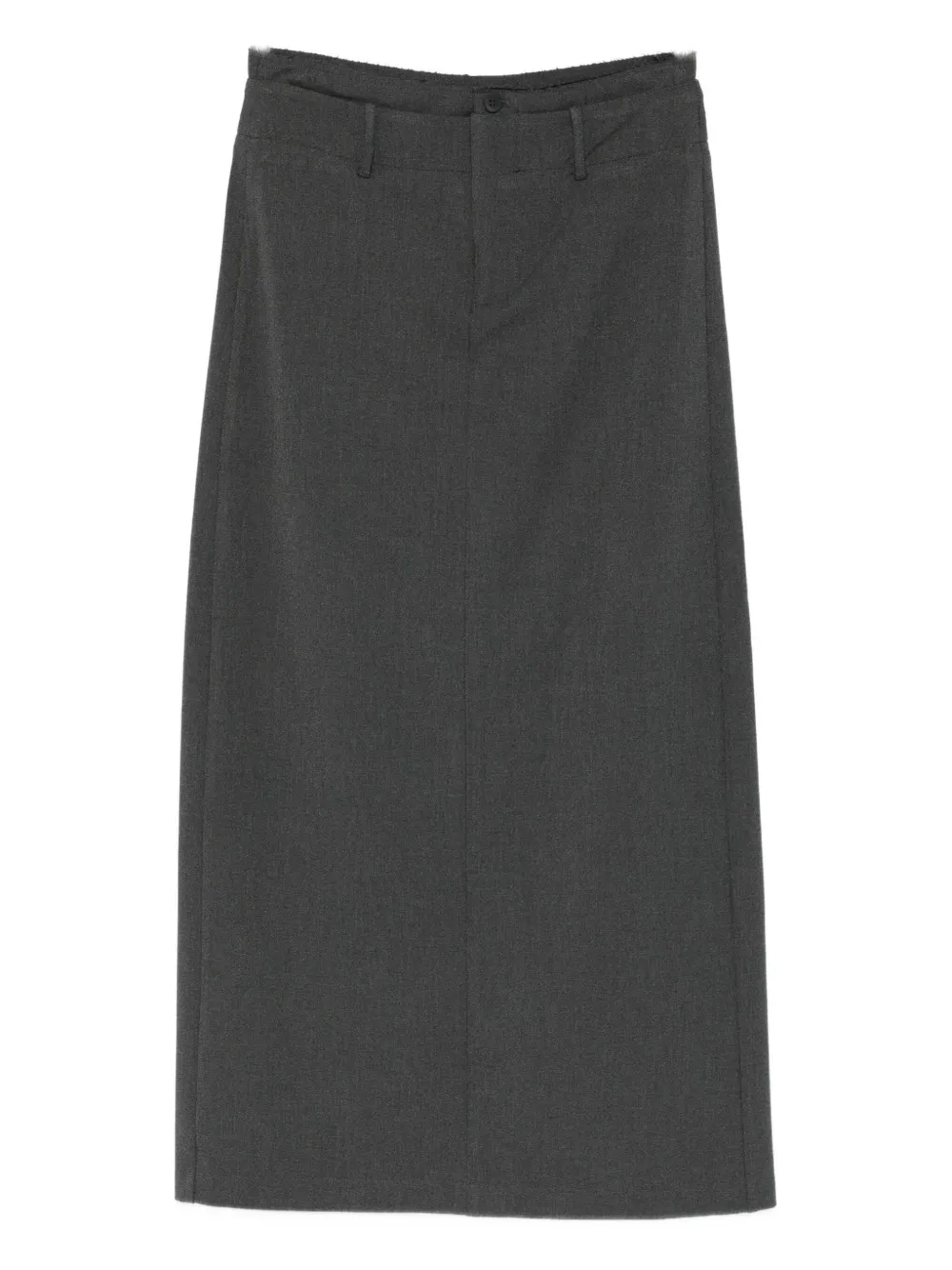 Eleh High-waisted Straight Skirt In Gray