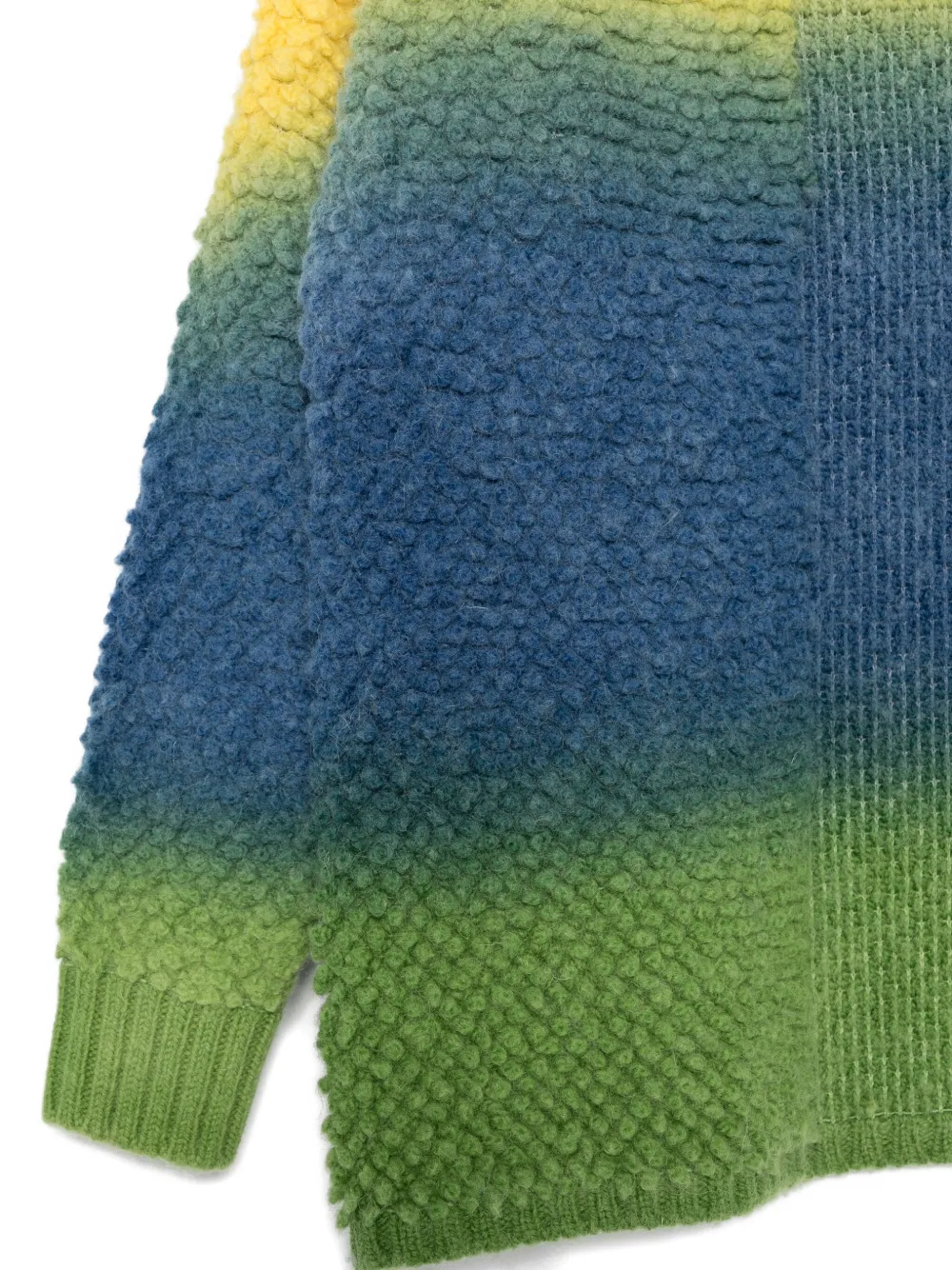  Akep Colour-block Cardigan - Blue 