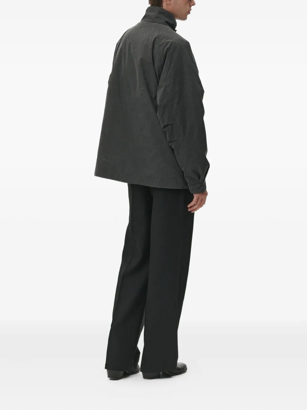 Welter Shelter Short Coach Buttoned Jacket In Black