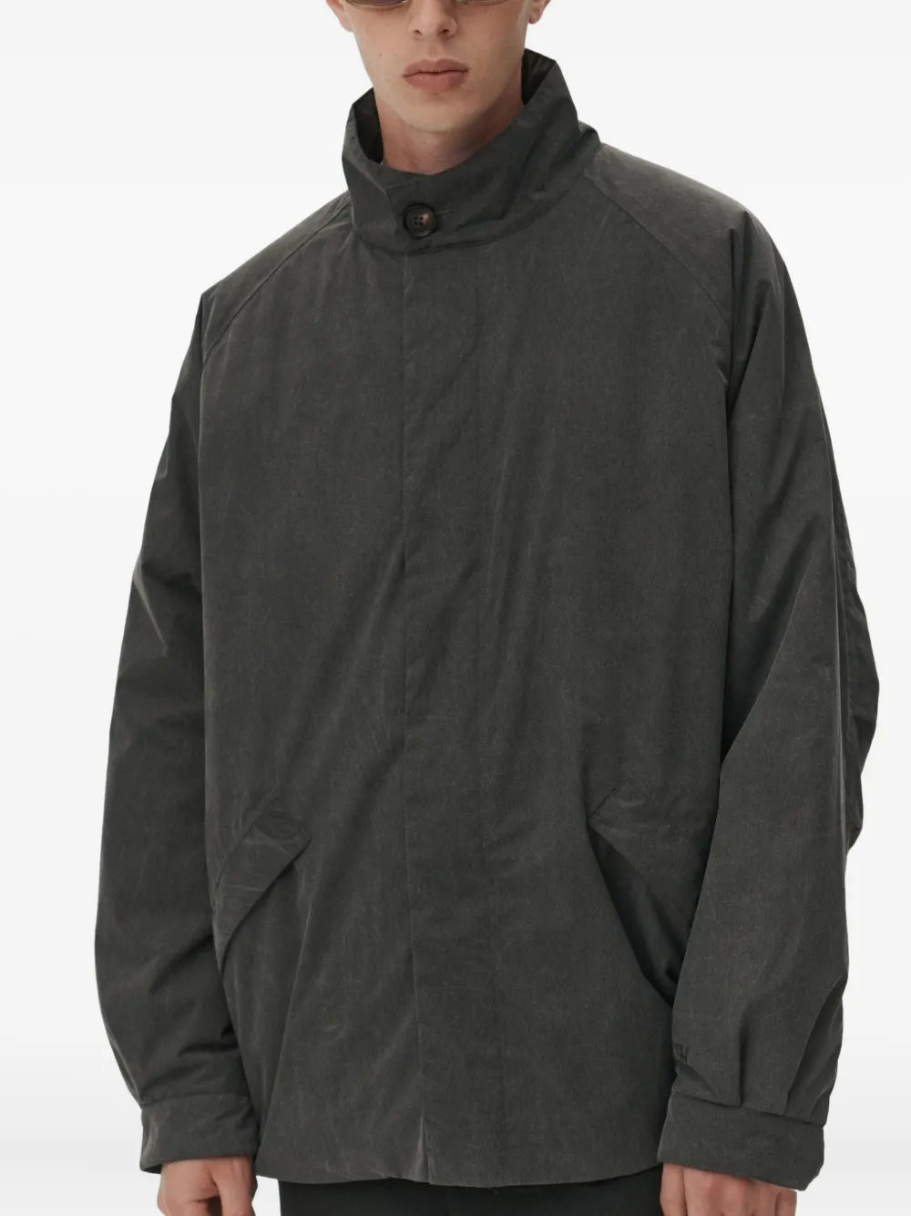 Welter Shelter Short Coach Buttoned Jacket In Black
