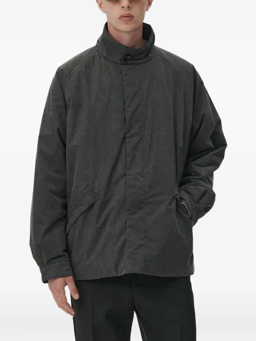 Welter Shelter Short Coach Buttoned Jacket In Black