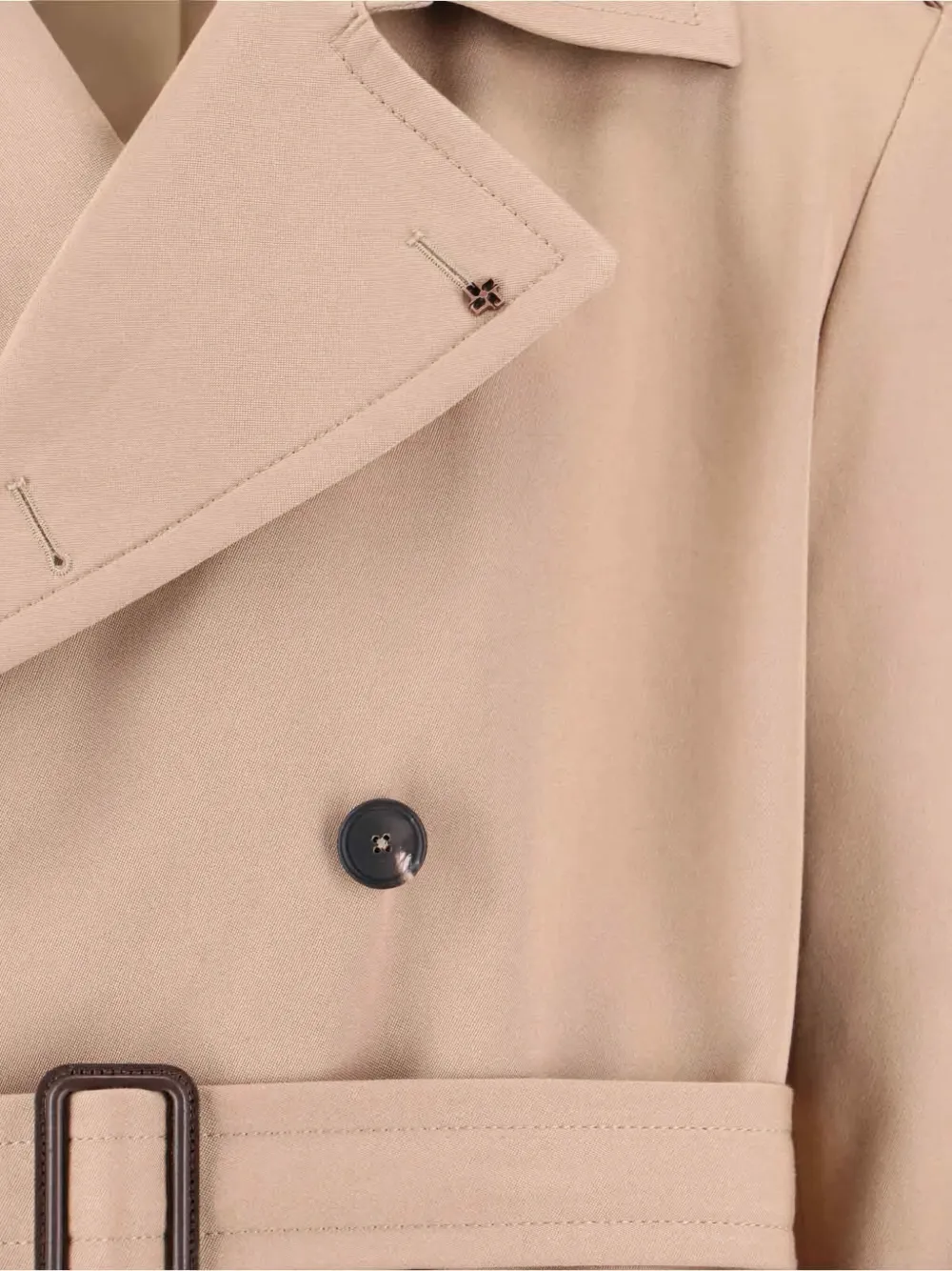 Tagliatore Trenchcoat met dubbele rij knopen Beige