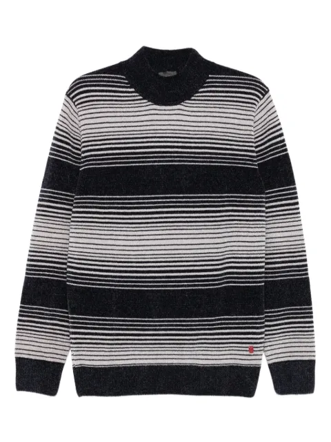 LIU JO striped mock-neck sweater 