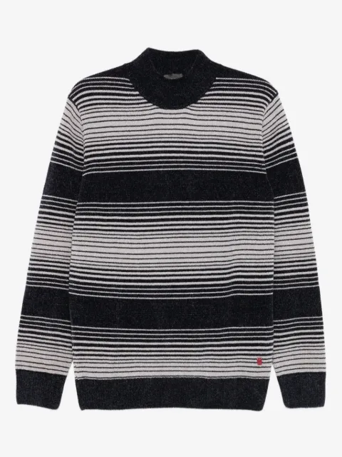 LIU JO striped mock-neck sweater 