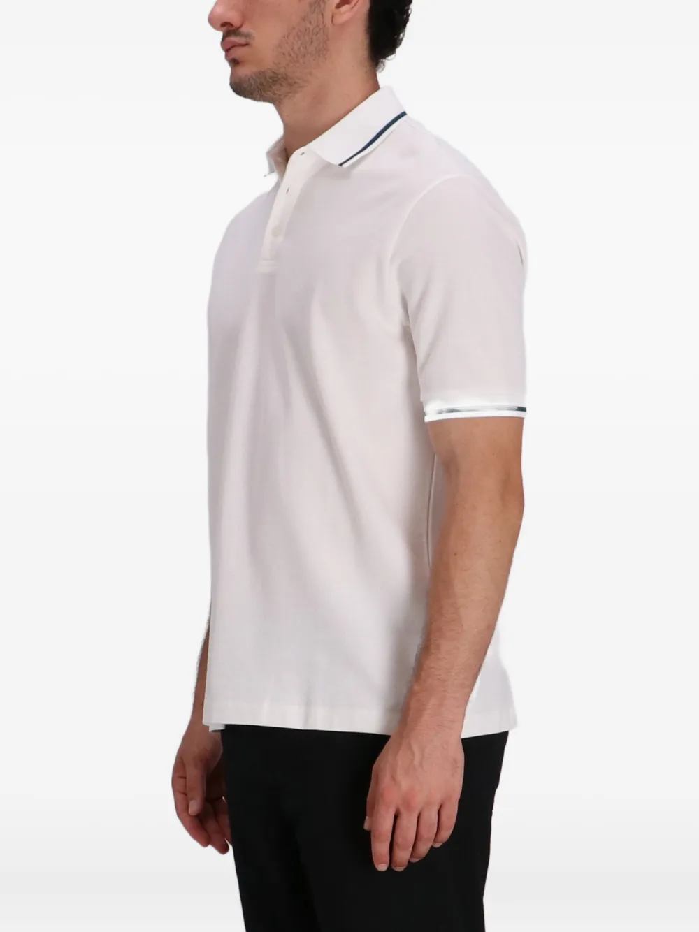 Armani Exchange Piqué poloshirt Wit