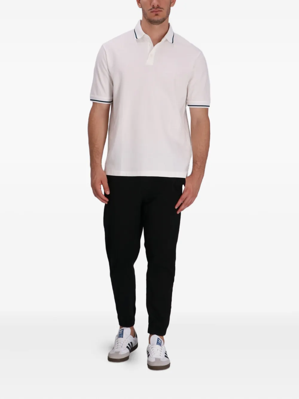 Armani Exchange Piqué poloshirt - Wit