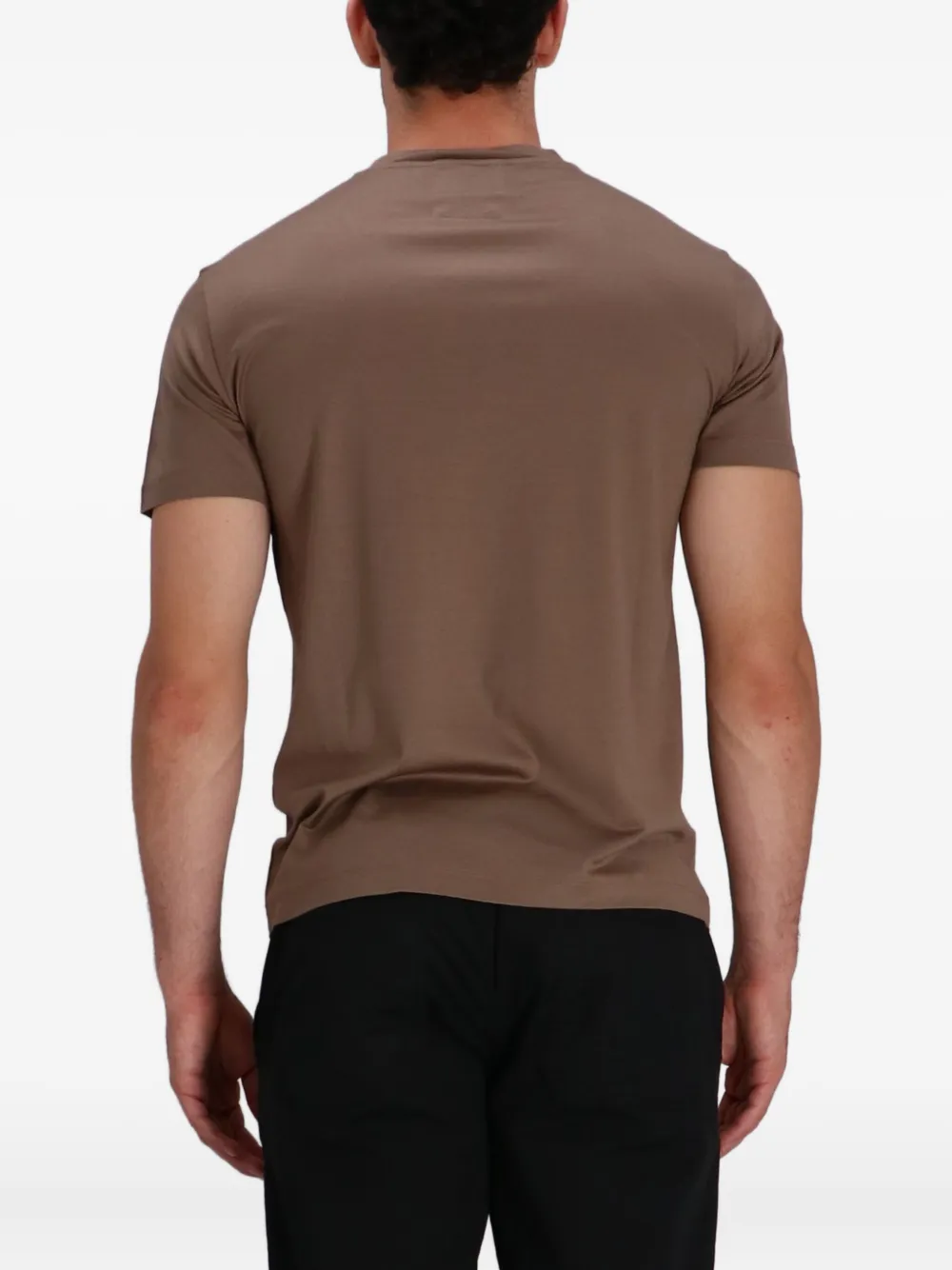 Emporio Armani T-shirt met ronde hals Beige