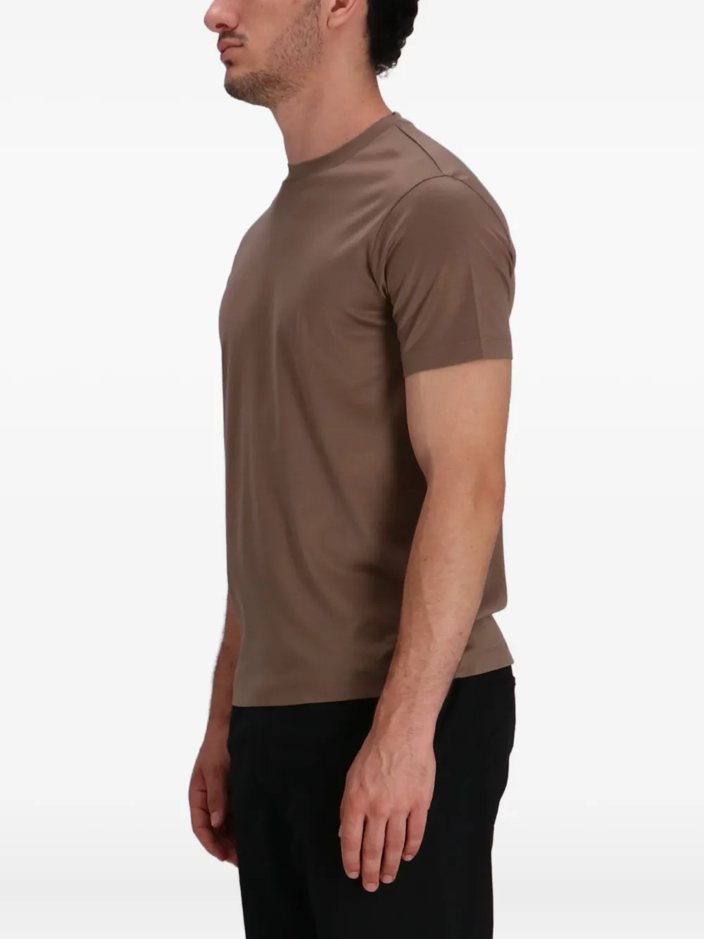 Emporio Armani T-shirt met ronde hals Beige