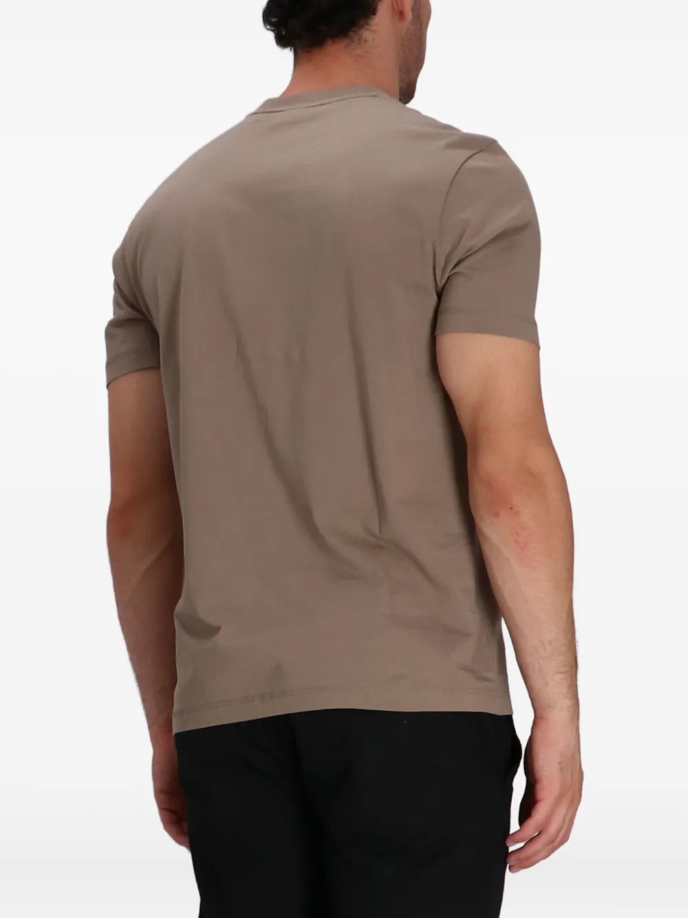 BOSS T-shirt met logoprint Bruin