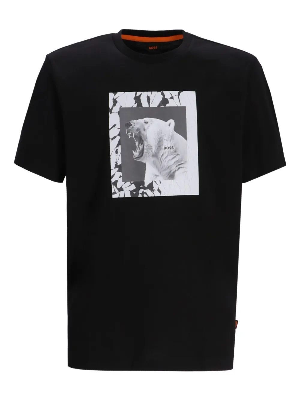 BOSS playera con motivo gráfico | negro | Image 1