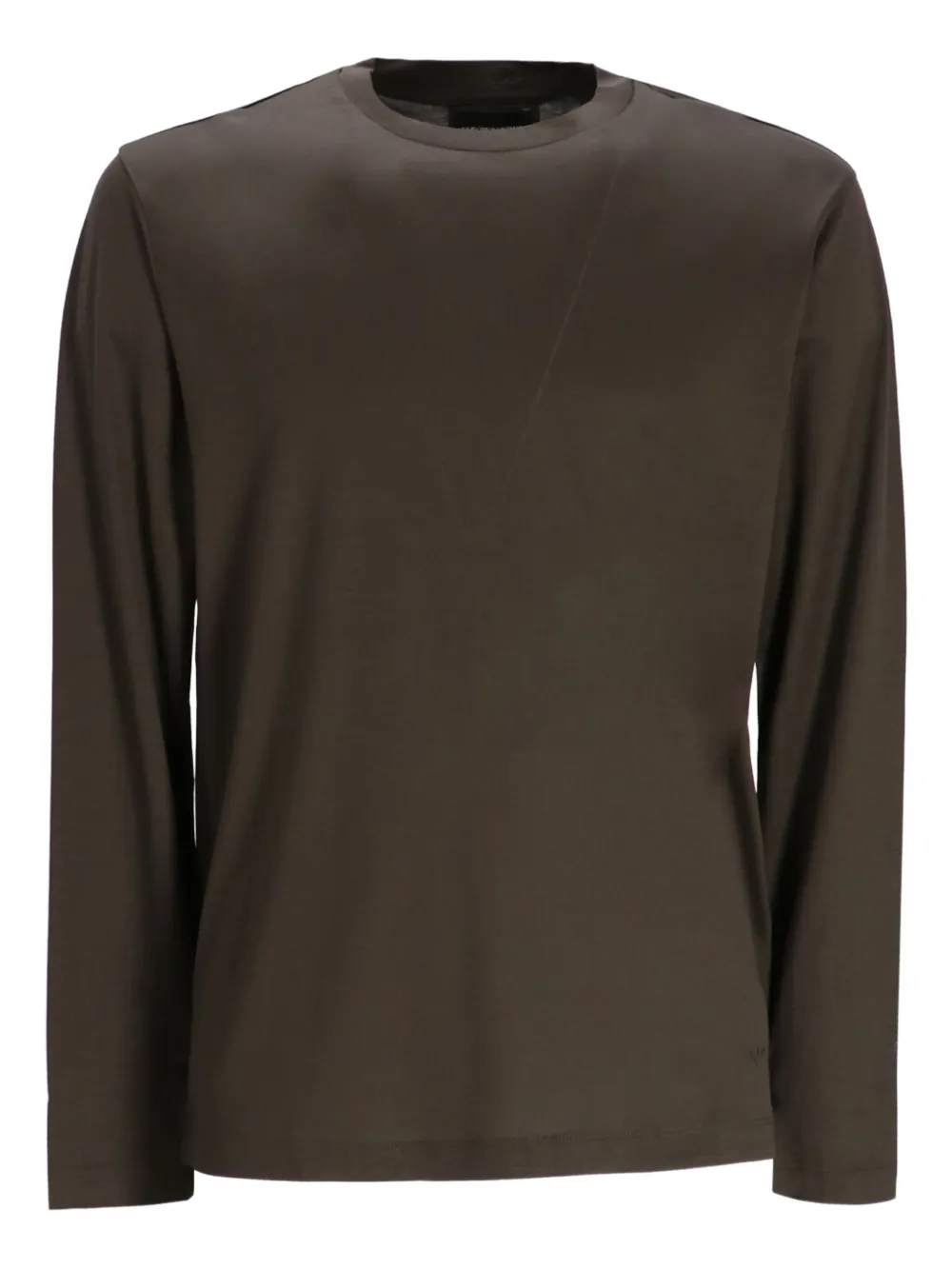 Emporio Armani T-shirt a maniche lunghe - Marrone