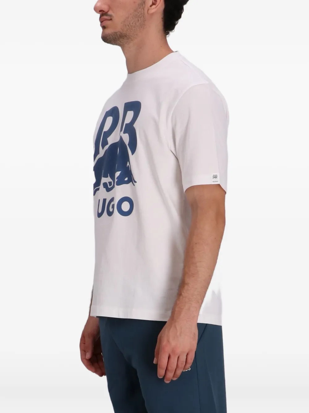 HUGO x RB T-shirt met grafische print Wit