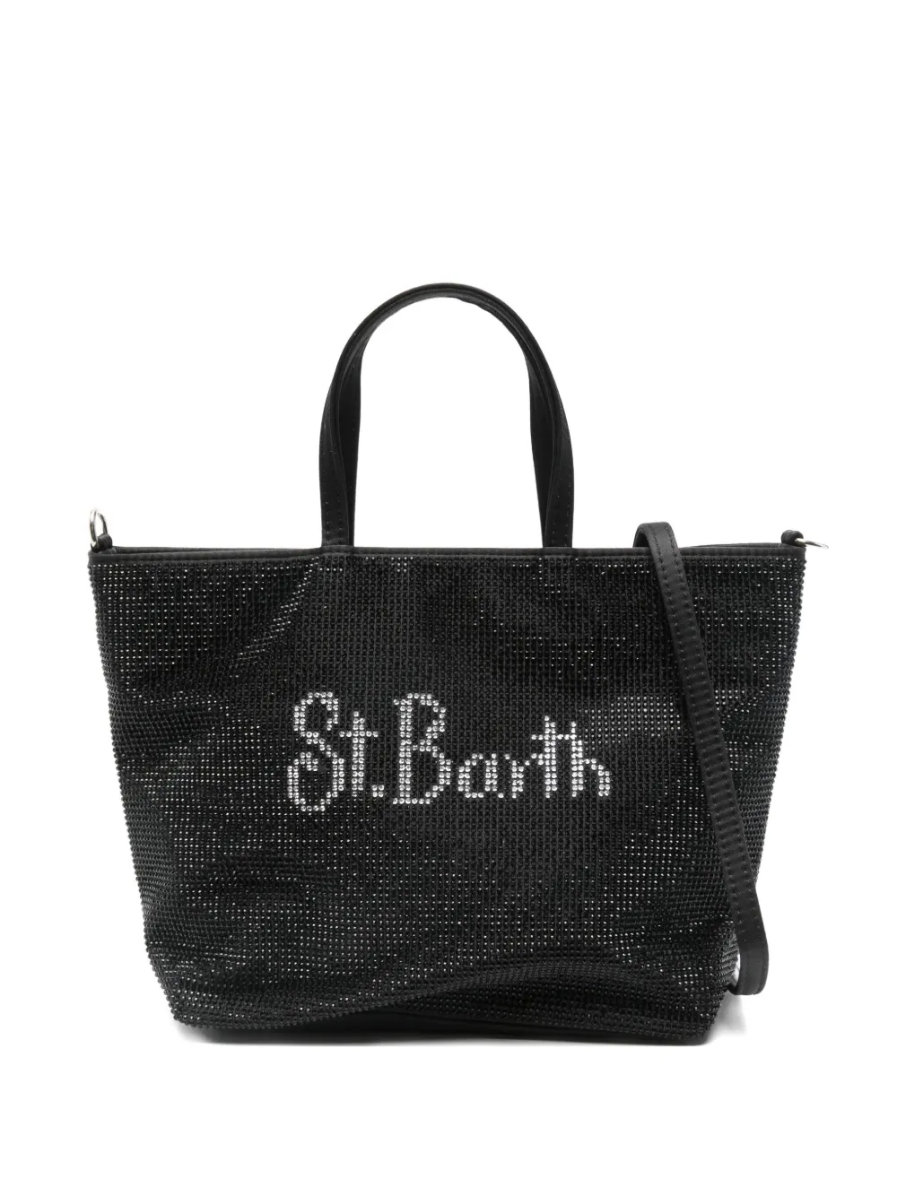 Mc2 Saint Barth Logo-embellished Top-handles Tote Bag In Black