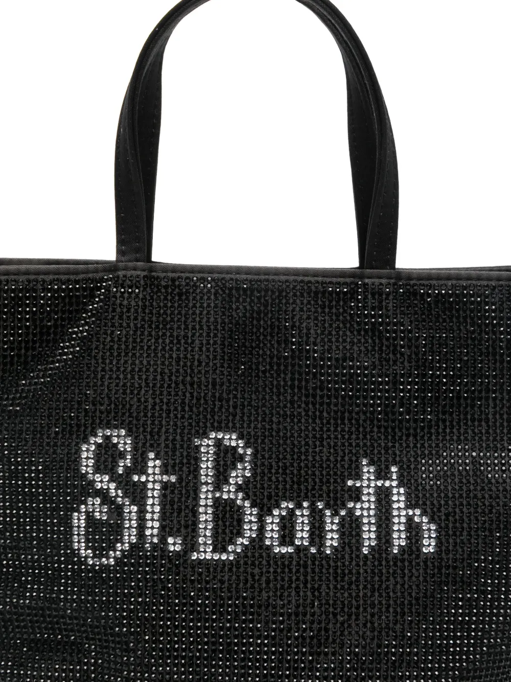 Mc2 Saint Barth Logo-embellished Top-handles Tote Bag In Black