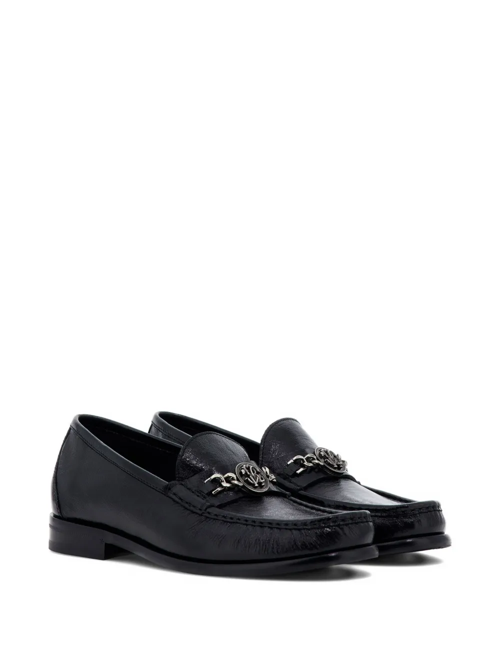 Roberto Cavalli Loafers verfraaid met ketting Zwart