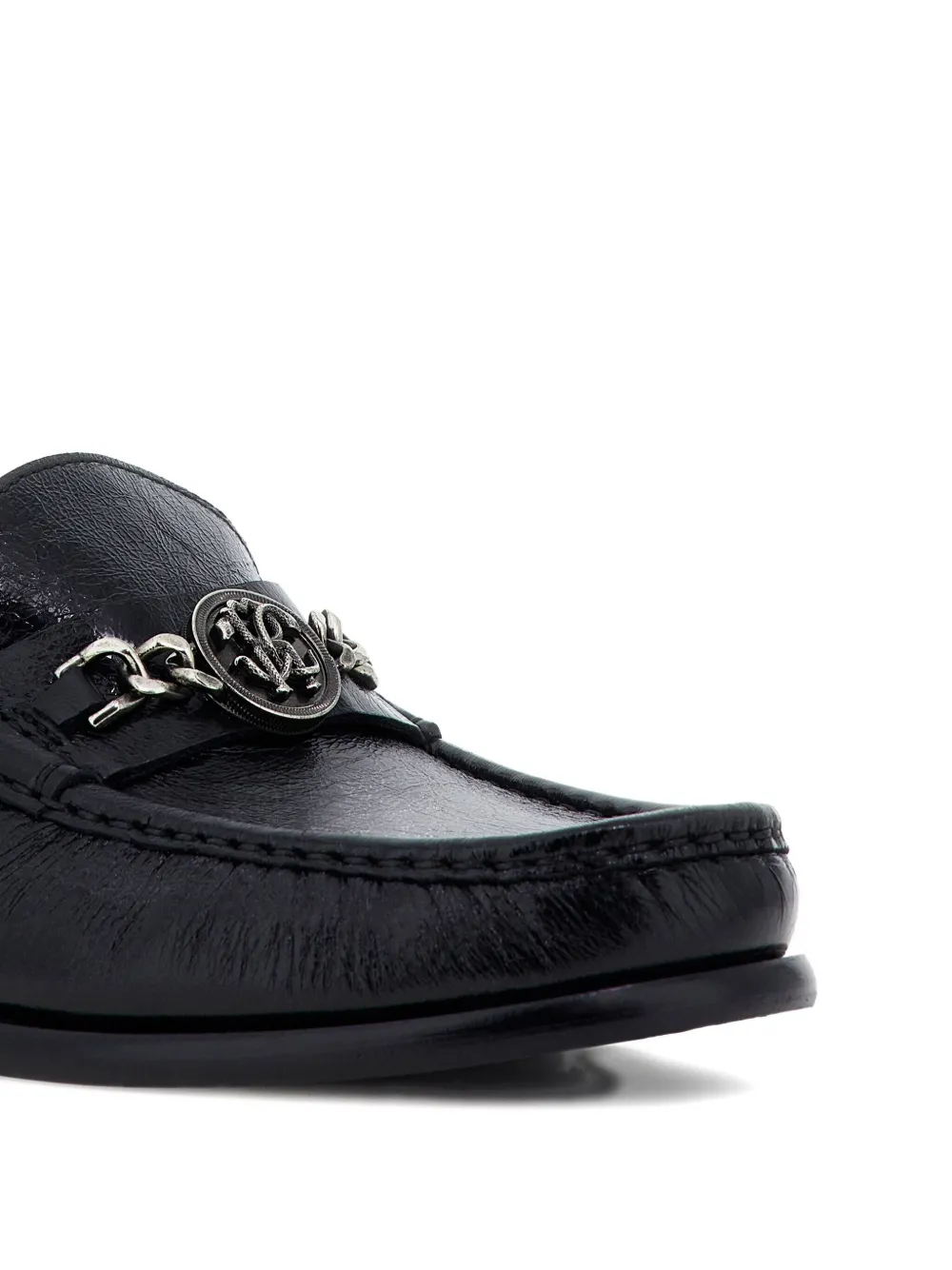 Roberto Cavalli Loafers verfraaid met ketting Zwart
