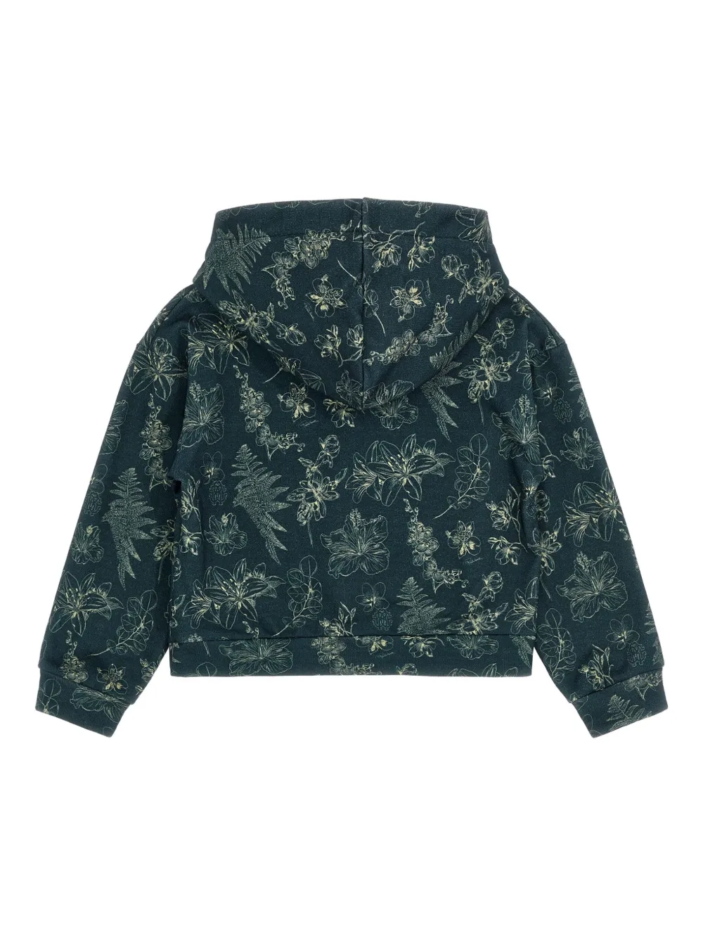 Roberto Cavalli Floral Print Hooded Sweatshirt In Multi