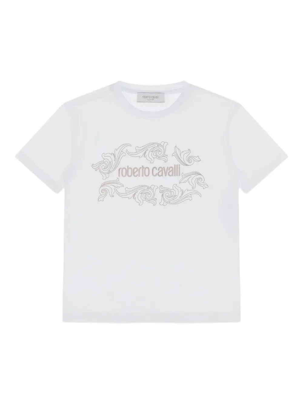 Roberto Cavalli Logo-print T-shirt In White