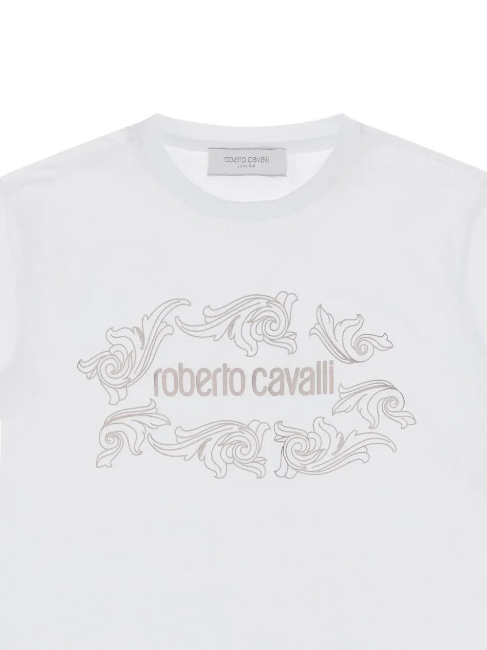 Roberto Cavalli Logo-print T-shirt In White
