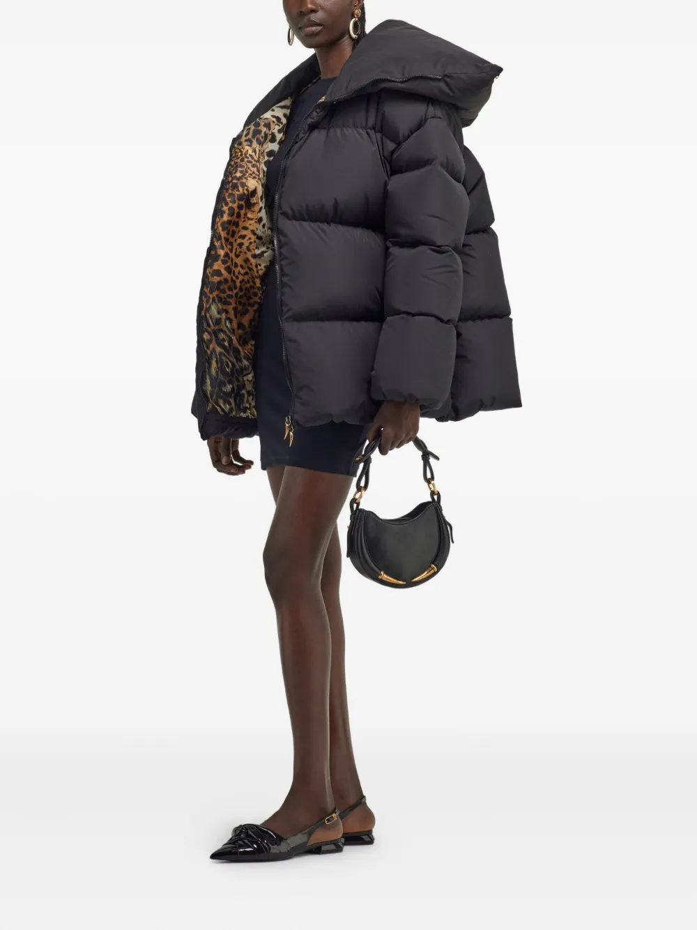 Roberto Cavalli high-collar puffer jacket | Down Jackets | Image 2