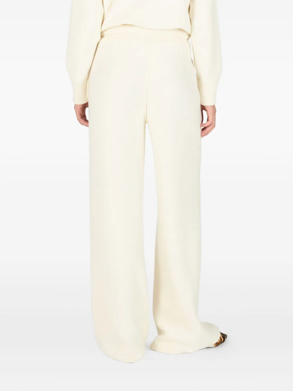 Roberto Cavalli Drawstring Wide-leg Trousers In Neutral