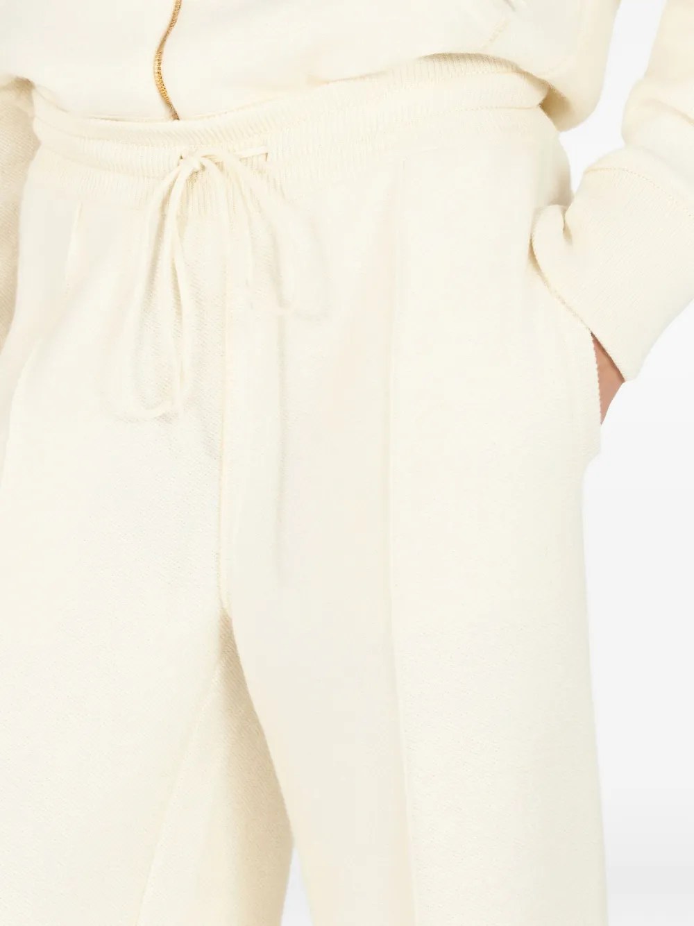Roberto Cavalli Drawstring Wide-leg Trousers In Neutral