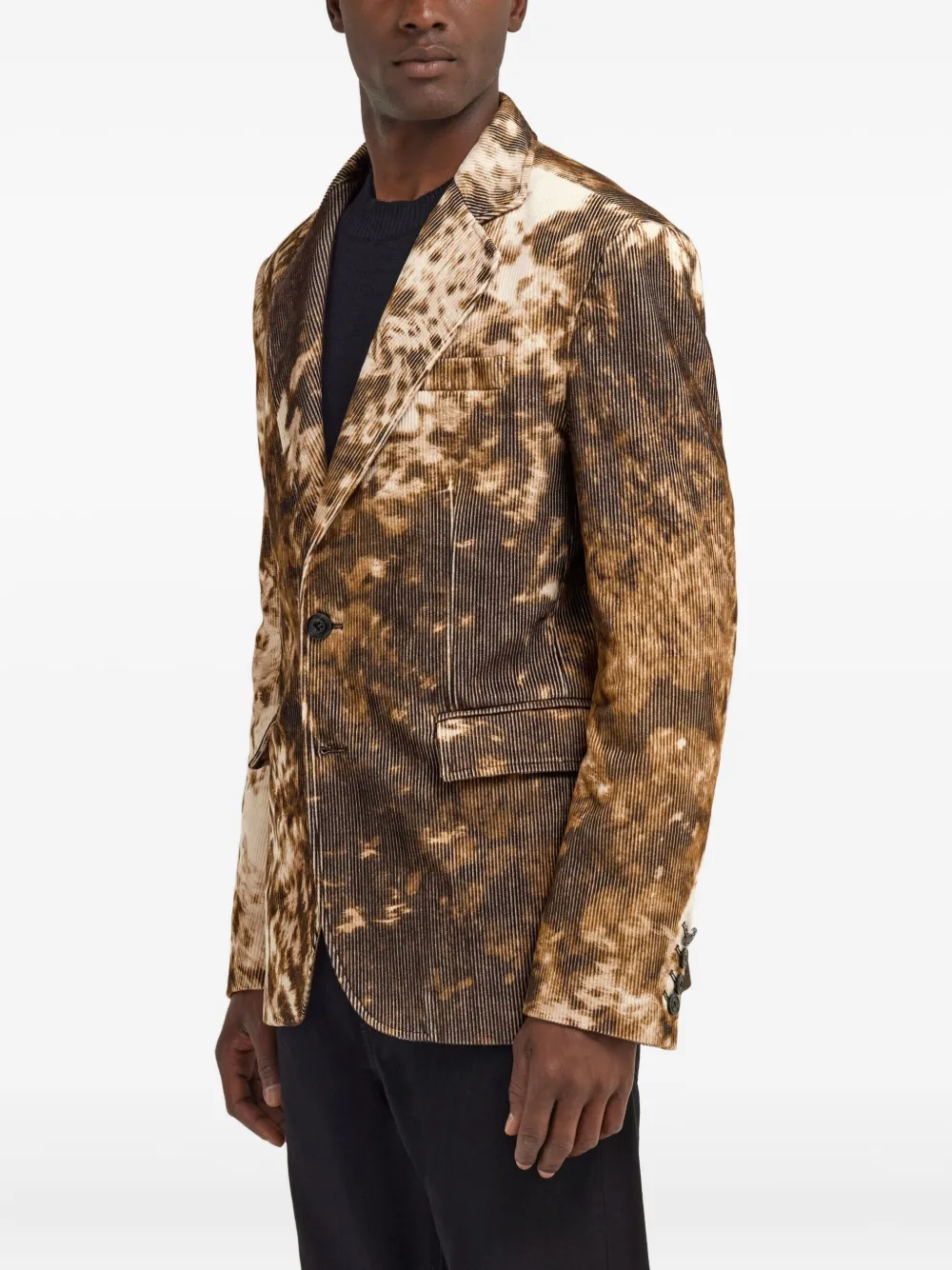 Roberto Cavalli Blazer met appalosaprint Bruin