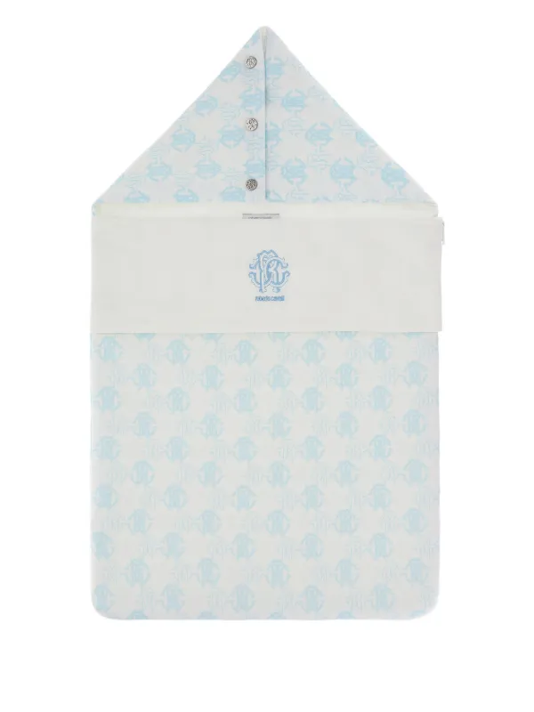 Roberto Cavalli Monogram Sleeping Bag Blue FARFETCH IL