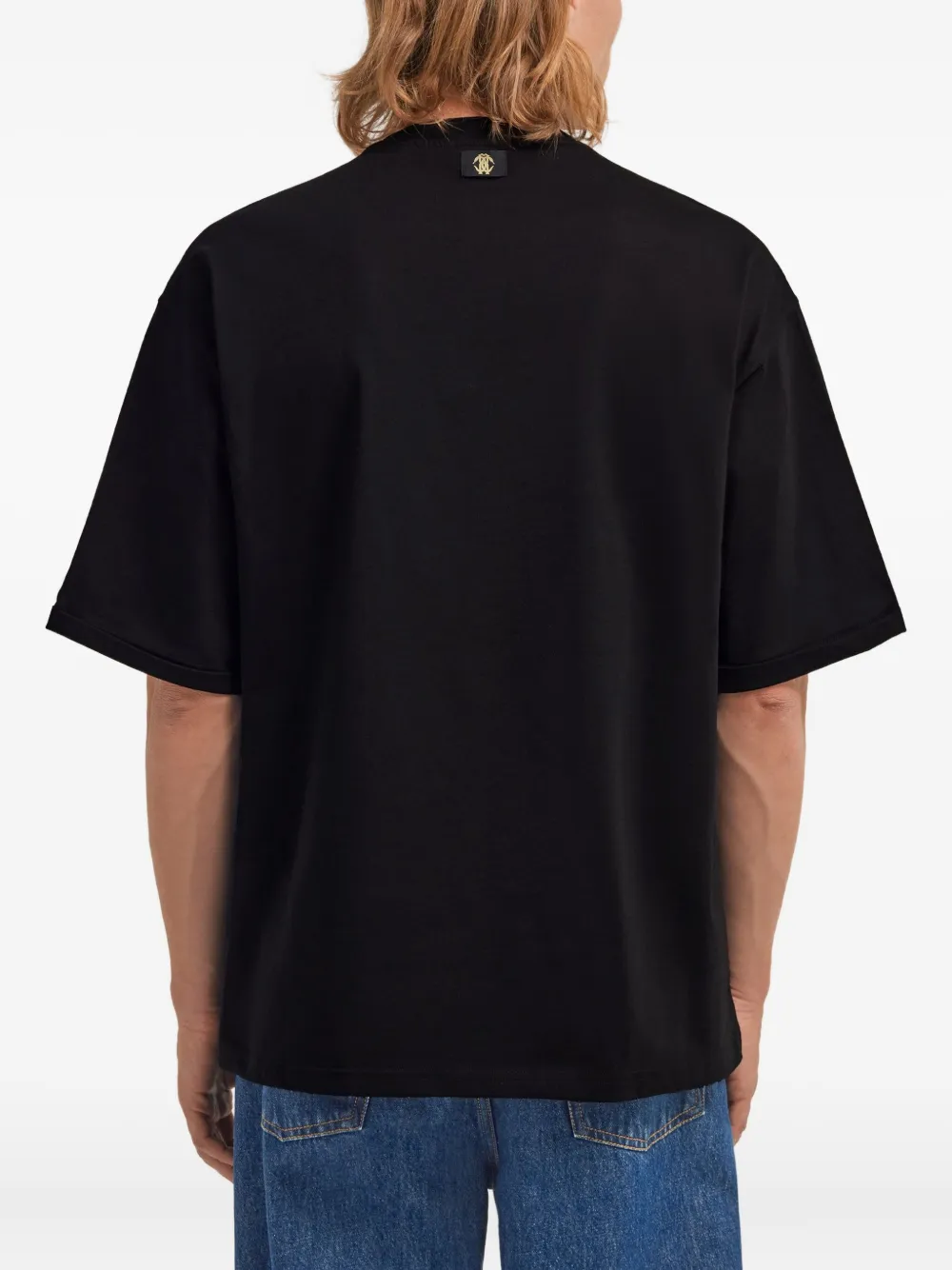 Roberto Cavalli T-shirt met grafische print Zwart