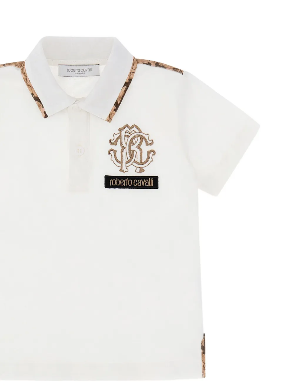 Roberto Cavalli Katoenen poloshirt Wit