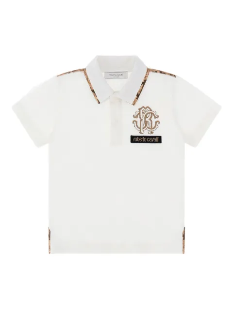 Roberto Cavalli playera tipo polo de algodón