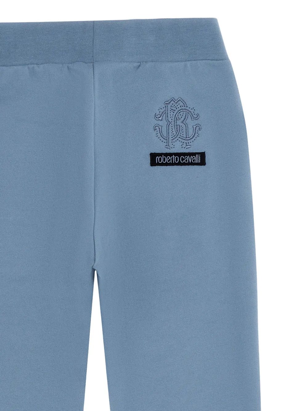 Roberto Cavalli Junior Trainingsbroek met logo Blauw