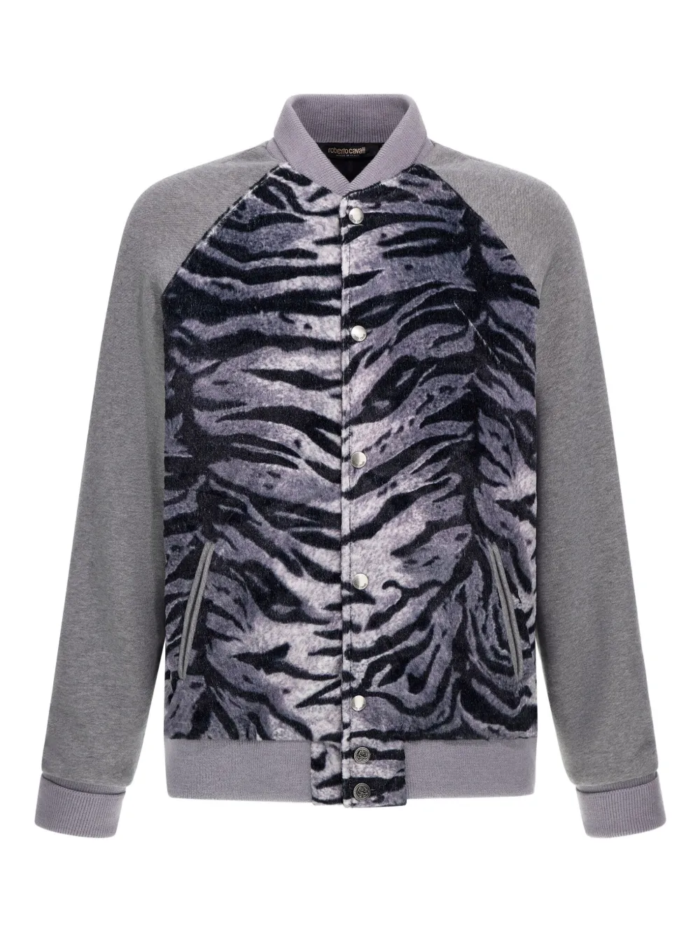 Roberto Cavalli sudadera con estampado de cebra | gris | Image 1