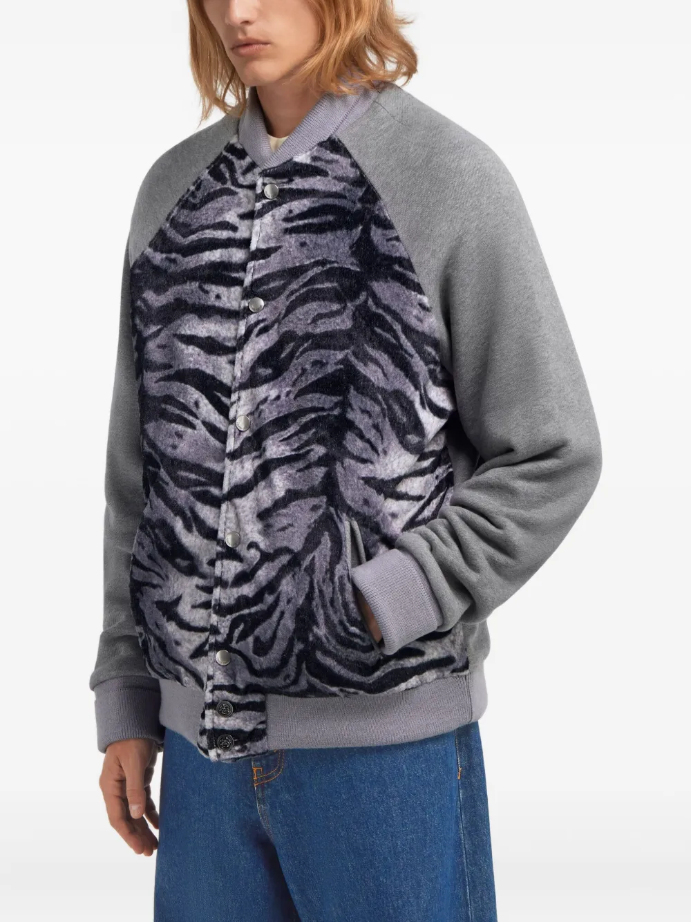 Roberto Cavalli Sweater met zebraprint Grijs